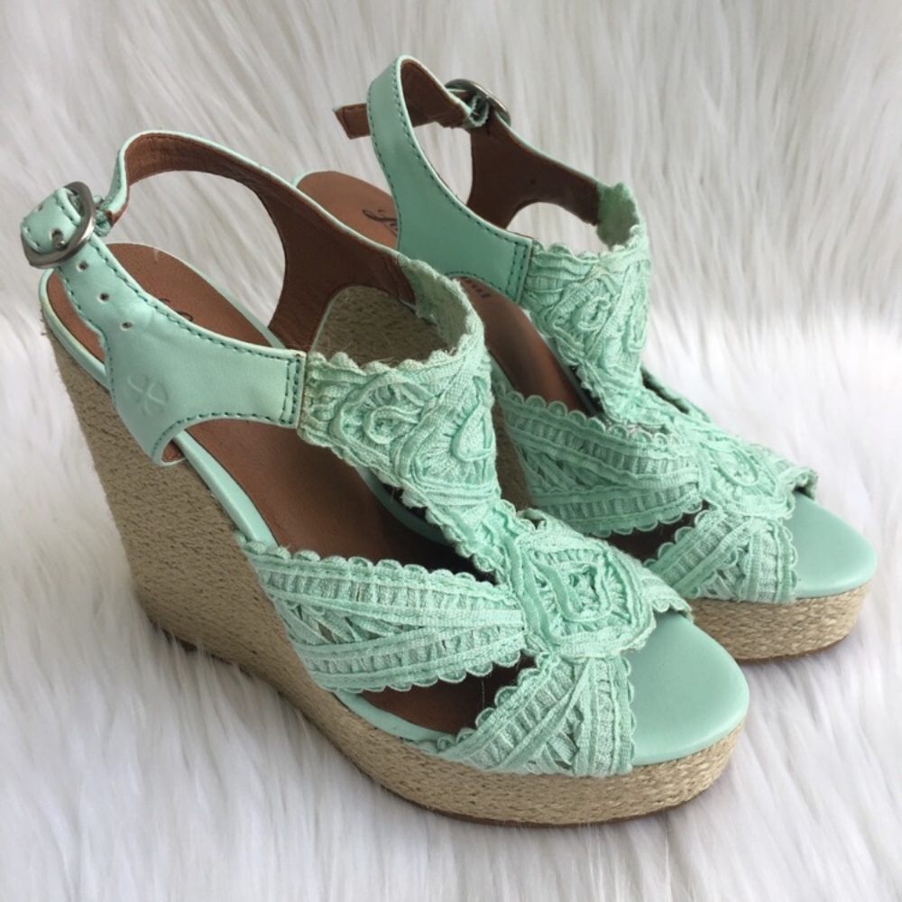 Lucky Brand Ridgeview Espadrille Open Toe Wedges